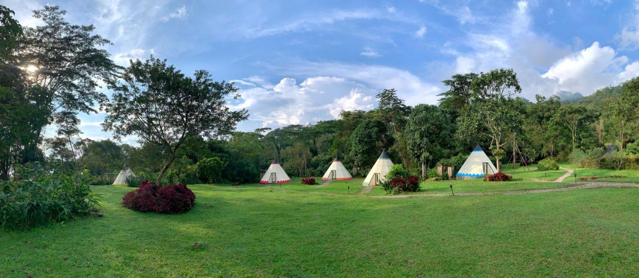 ホテル Bosque De Aventura & Glamping Refugio Del Bosque ラ・メサ エクステリア 写真