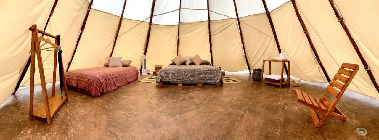 ホテル Bosque De Aventura & Glamping Refugio Del Bosque ラ・メサ エクステリア 写真